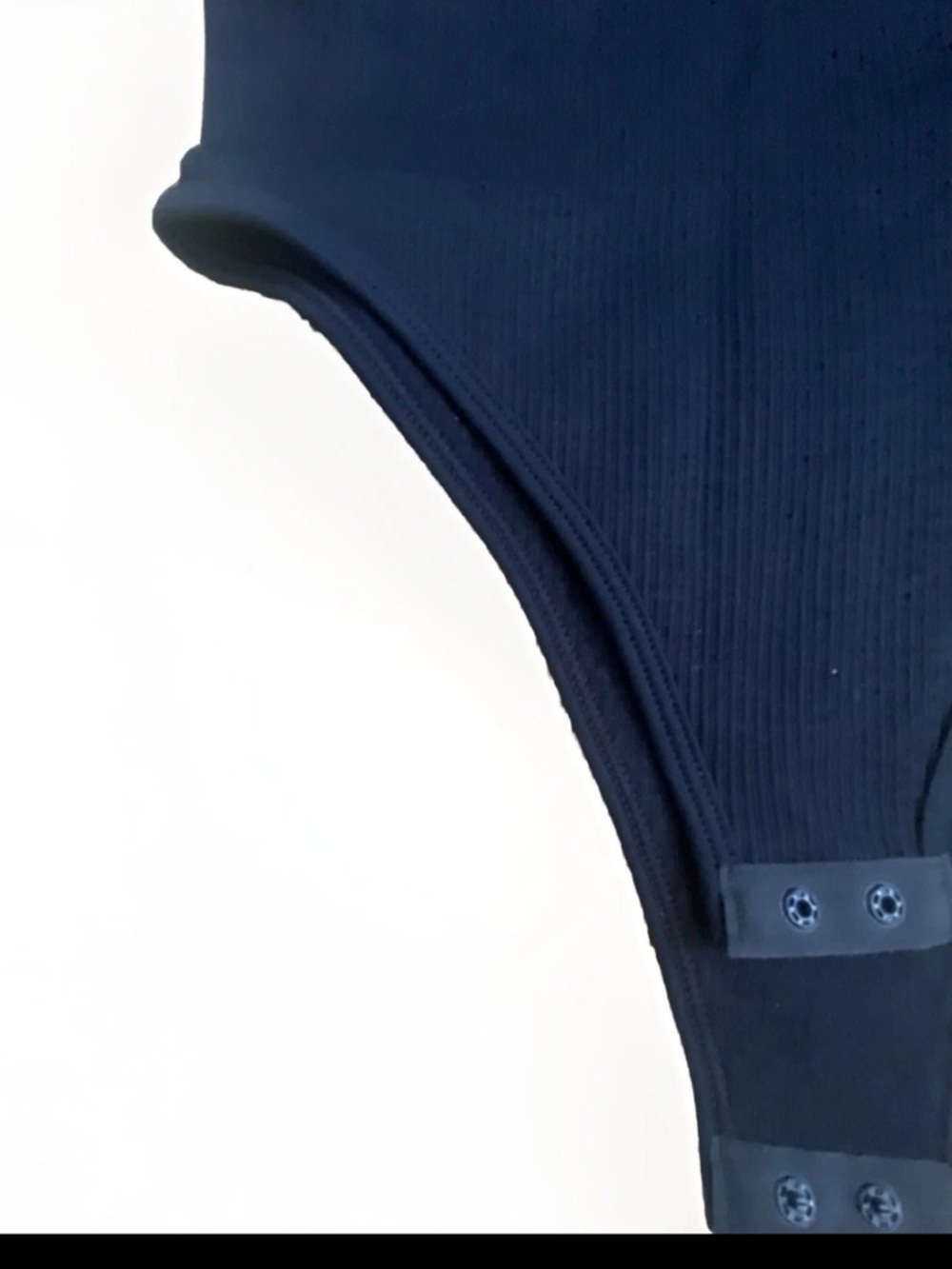π 2 for $25 Heyshape Black Ribbed Racer-Back One-Piece Bodysuit - Picture 4 of 5